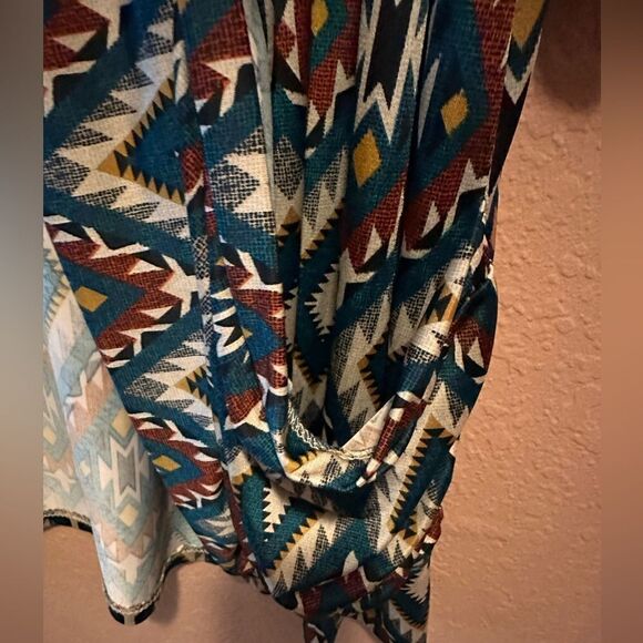 Zig Zag Stripe Aztec style cardigan - Picture 7 of 9